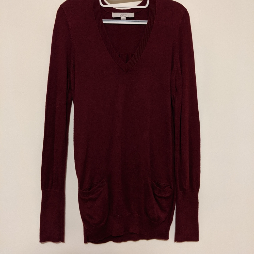 Loft - Burgundy Sweater